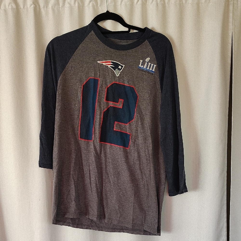 Patriots Super Bowl LIII Raglan Shirt Tom Brady